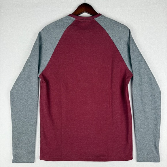 NEW Michael‎ Kors Sweater Mens Small Merlot Colorblock Crewneck Pullover - Picture 3 of 9